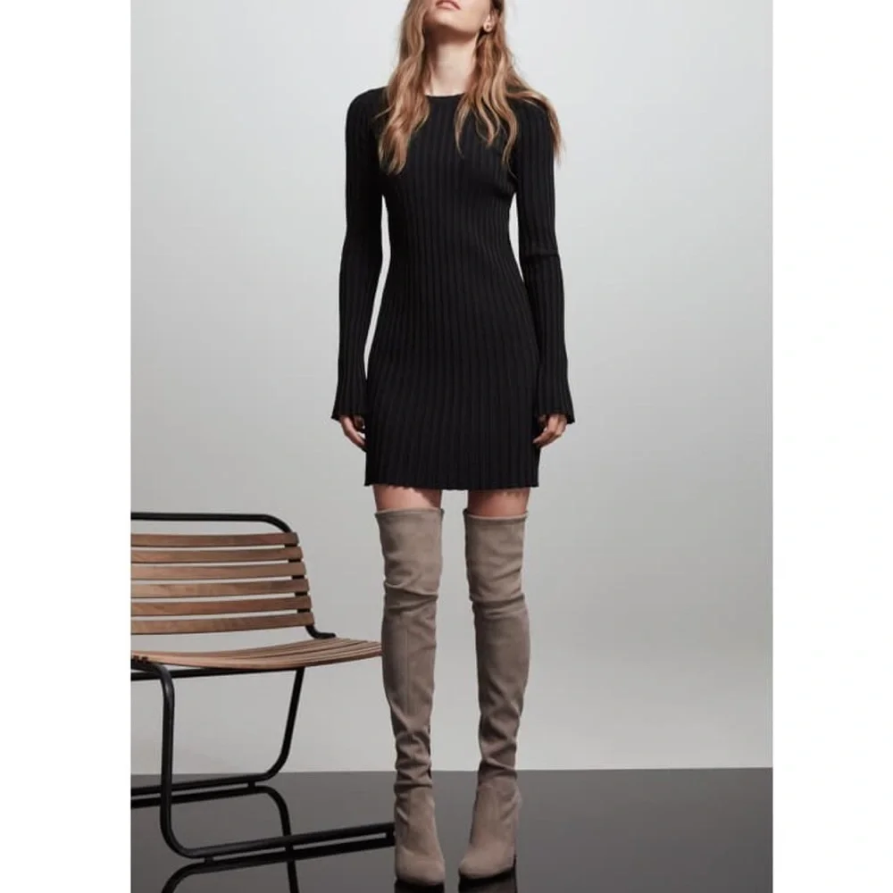 Stuart Weitzman Highland suede over the knee boots Topo gray 6.5